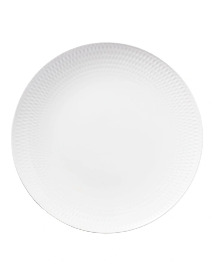 White Basics Diamonds Dinner Plate 27cm in White image 1