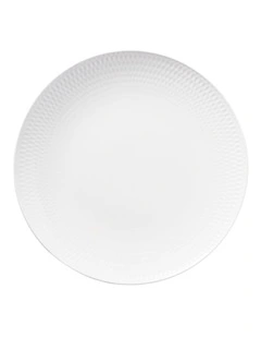White Basics Diamonds Dinner Plate 27cm in White