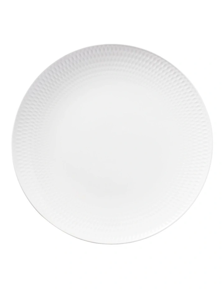White Basics Diamonds Dinner Plate 27cm in White image 1