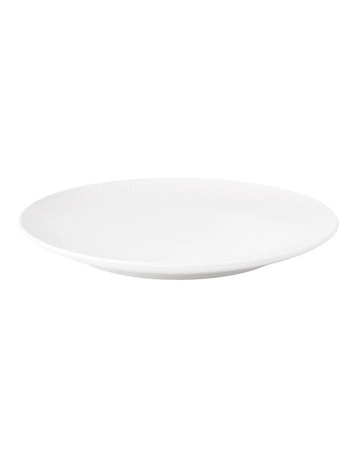 White Basics Diamonds Dinner Plate 27cm in White image 2