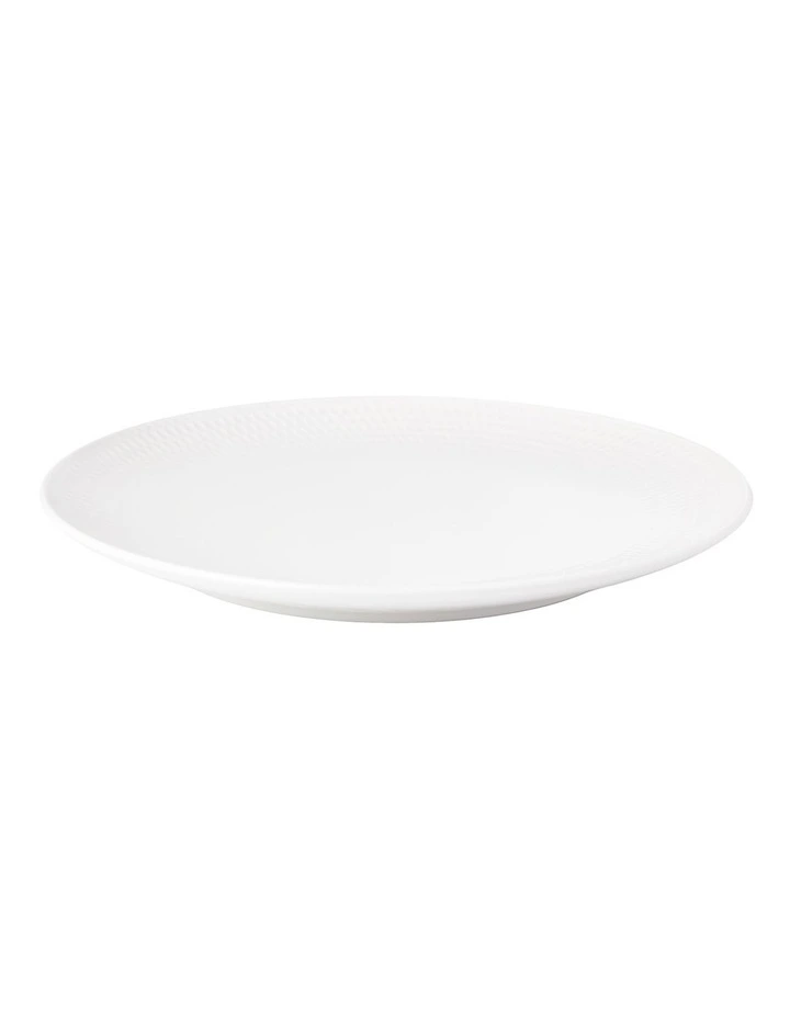 White Basics Diamonds Dinner Plate 27cm in White image 2