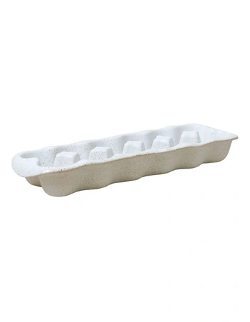 Natural Home Egg Crate 12 Cup in White Speckle