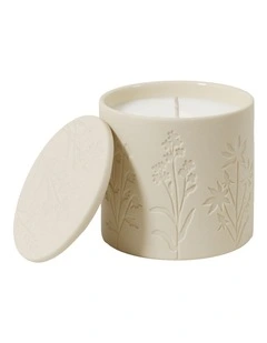 Wild Flowers Wicked Candle with Debossed Botanical
