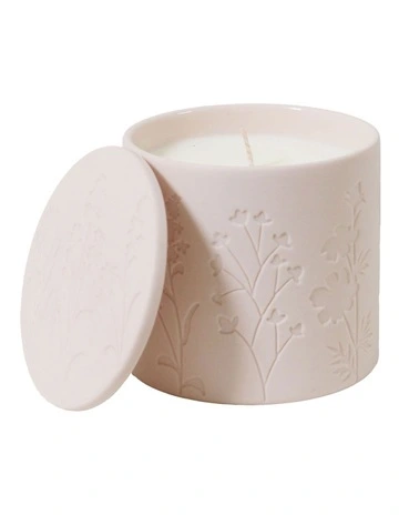 Wild Flower Wicked Candle with Debossed Botanical