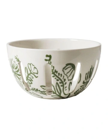 Australian Farmhouse Berry Washer 14 x 7.8cm in White