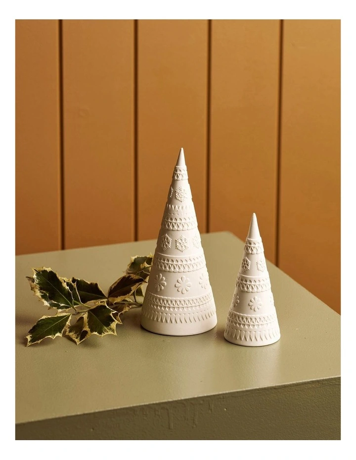 Christmas Small Tree 15cm in White image 2