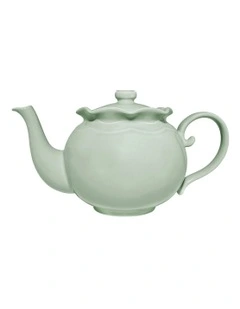 Florence Scallop Teapot 1L Gift Boxed in Light Green