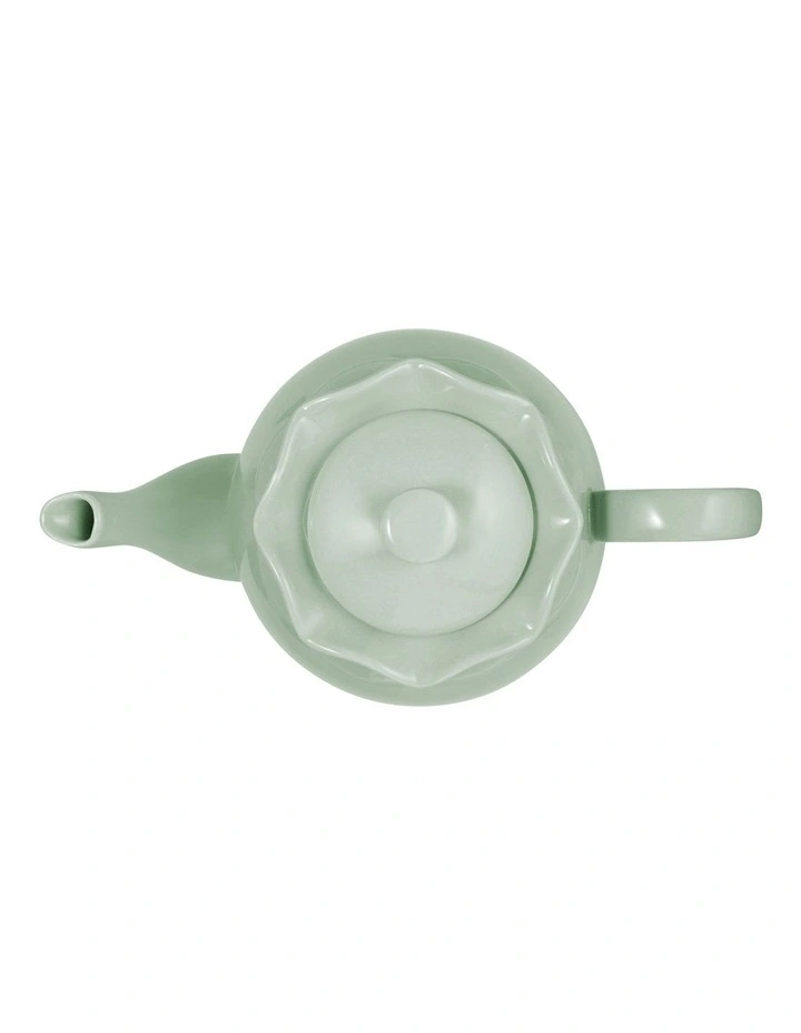 Florence Scallop Teapot 1L Gift Boxed in Light Green image 2