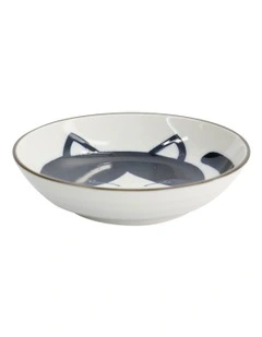 Kawaii Cat Neko Sauce Dish 10x2.5cm in Blue Cat