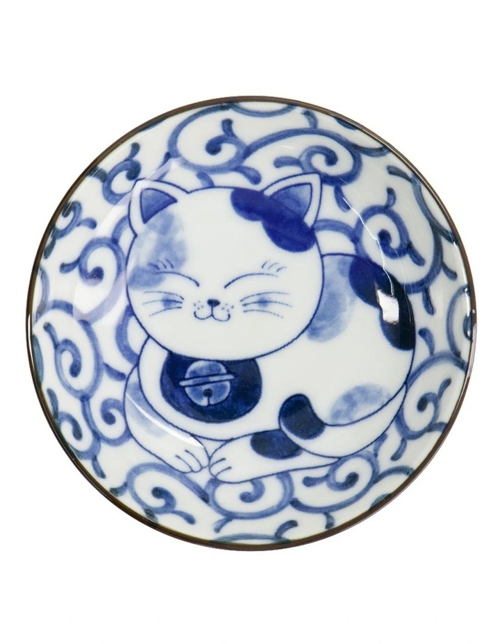 Kawaii Cat Neko Sauce Dish 10x2.5cm in Swirl Cat image 3