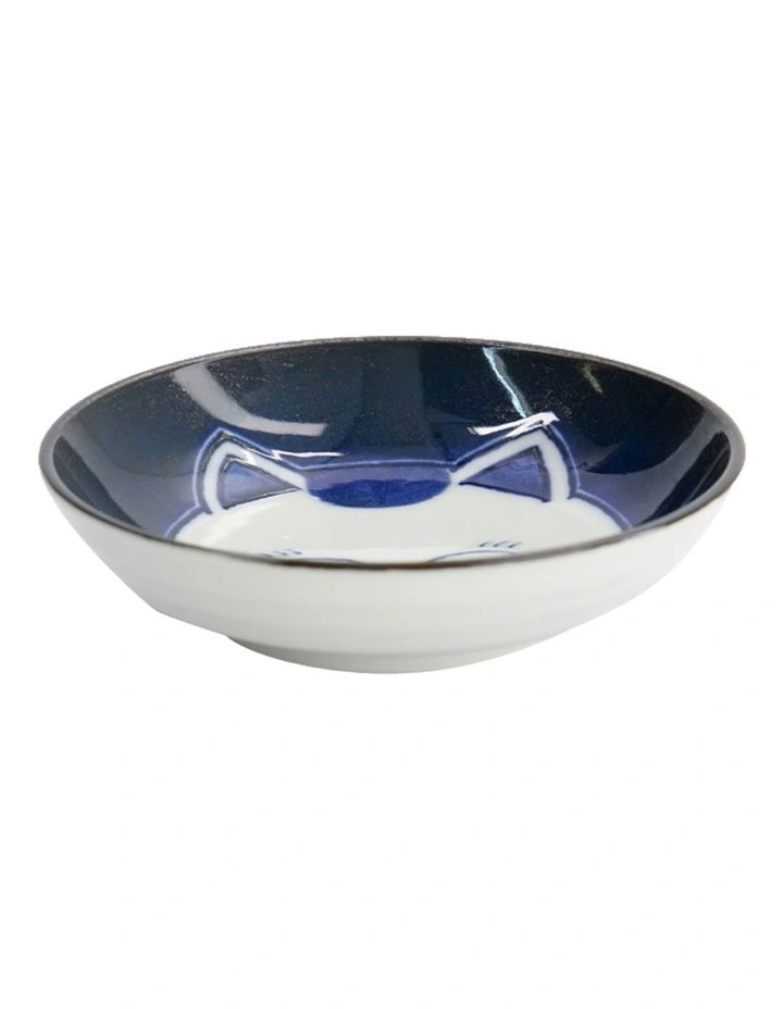 Kawaii Cat Neko Sauce Dish 10x2.5cm in White Cat image 1