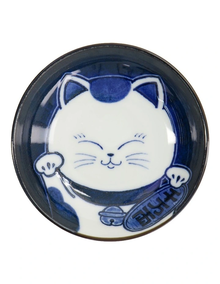 Kawaii Cat Neko Sauce Dish 10x2.5cm in White Cat image 3