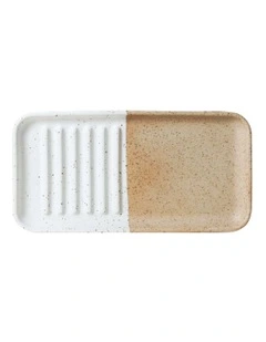 Natural Home Wash Up Kitchen Tray 20x10.5x1.5cm in White