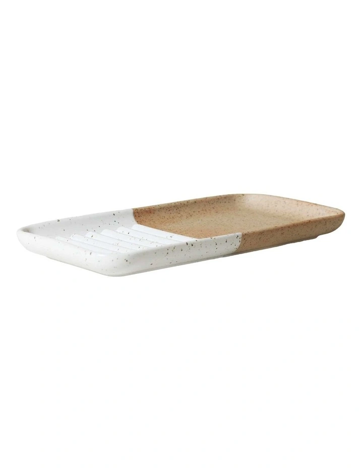 Natural Home Wash Up Kitchen Tray 20x10.5x1.5cm in White image 3