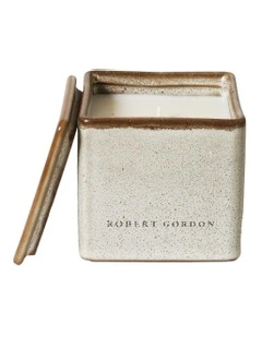 Earth Single Wicked Candle 9x9x9cm in Cinnamon