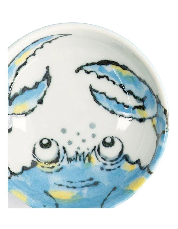 Seafood Crab Dish 9.5x3cm in Light Blue image 3