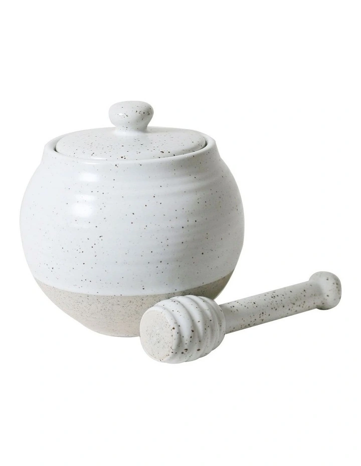 Natural Home Honey Pot W/Dipper 300ml image 1