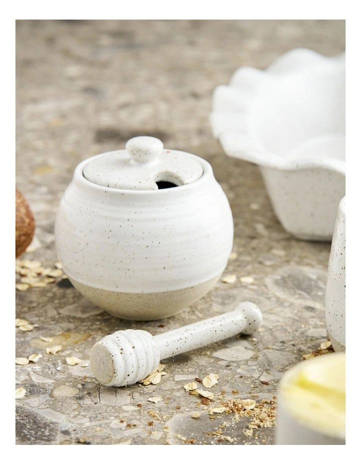 Natural Home Honey Pot W/Dipper 300ml image 4