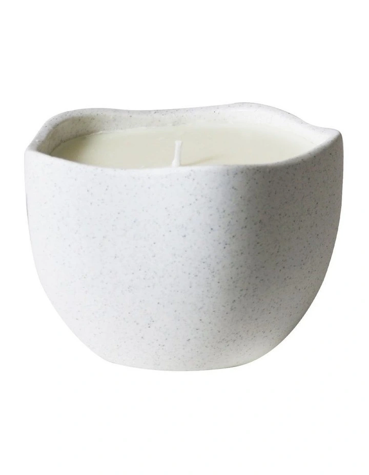 Ocean Single Wicked Candle White Speckle - Pear & Freesia image 3
