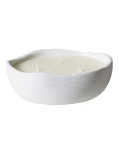 Ocean Three-Wick Candle White Speckle - Ocean Soft