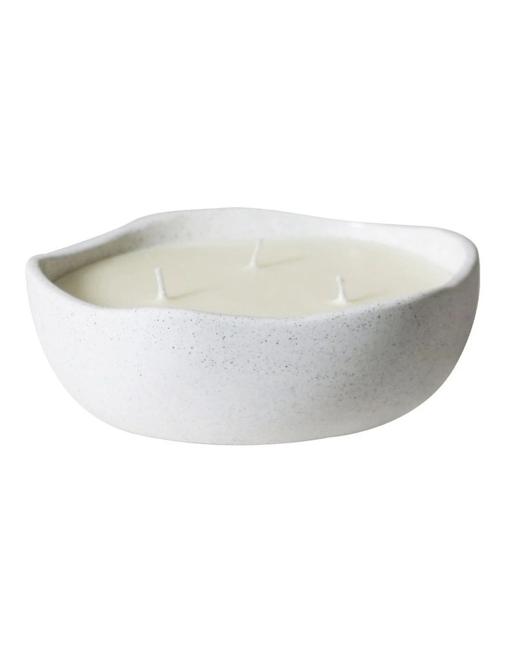 Ocean Three-Wick Candle White Speckle - Ocean Soft image 1