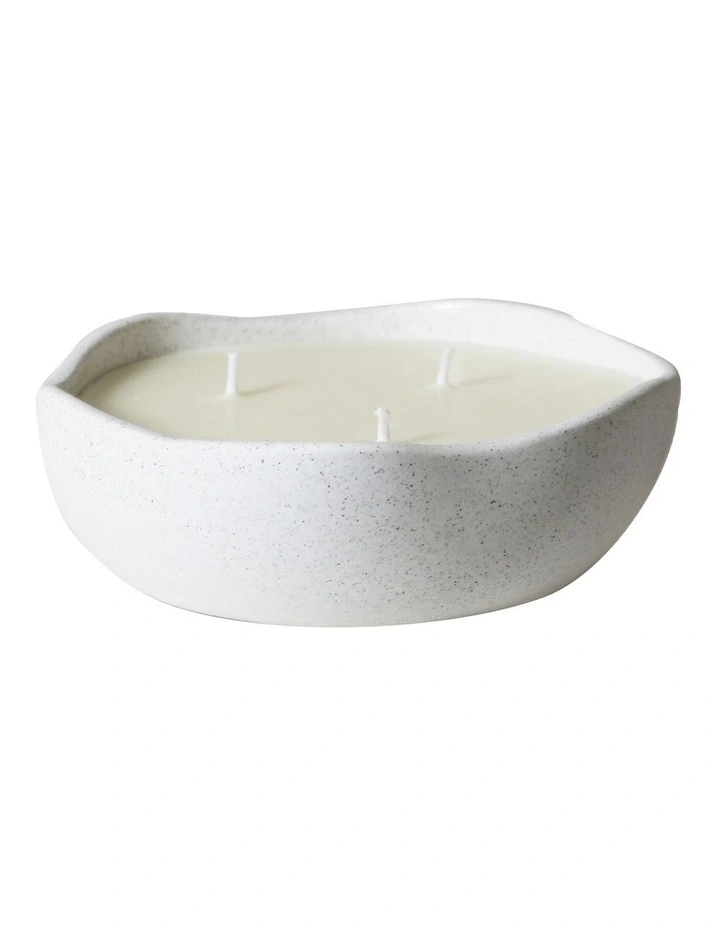 Ocean Three-Wick Candle White Speckle - Ocean Soft image 3