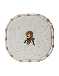 Noel Collection Coaster Hand brushed Candy Cane