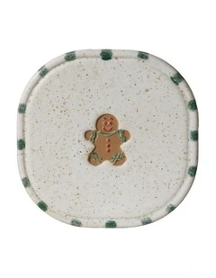 Noel Collection Coaster Hand brushed Gingerbread Man
