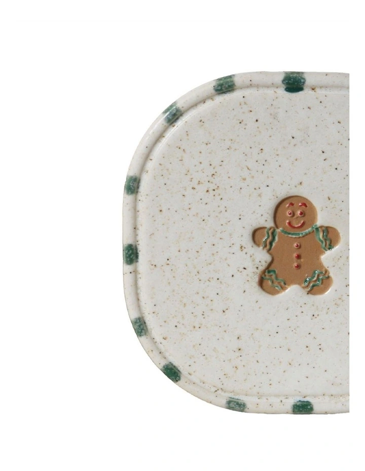 Noel Collection Coaster Hand brushed Gingerbread Man image 3