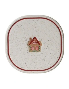 Noel Collection Coaster Hand brushed Gingerbread House