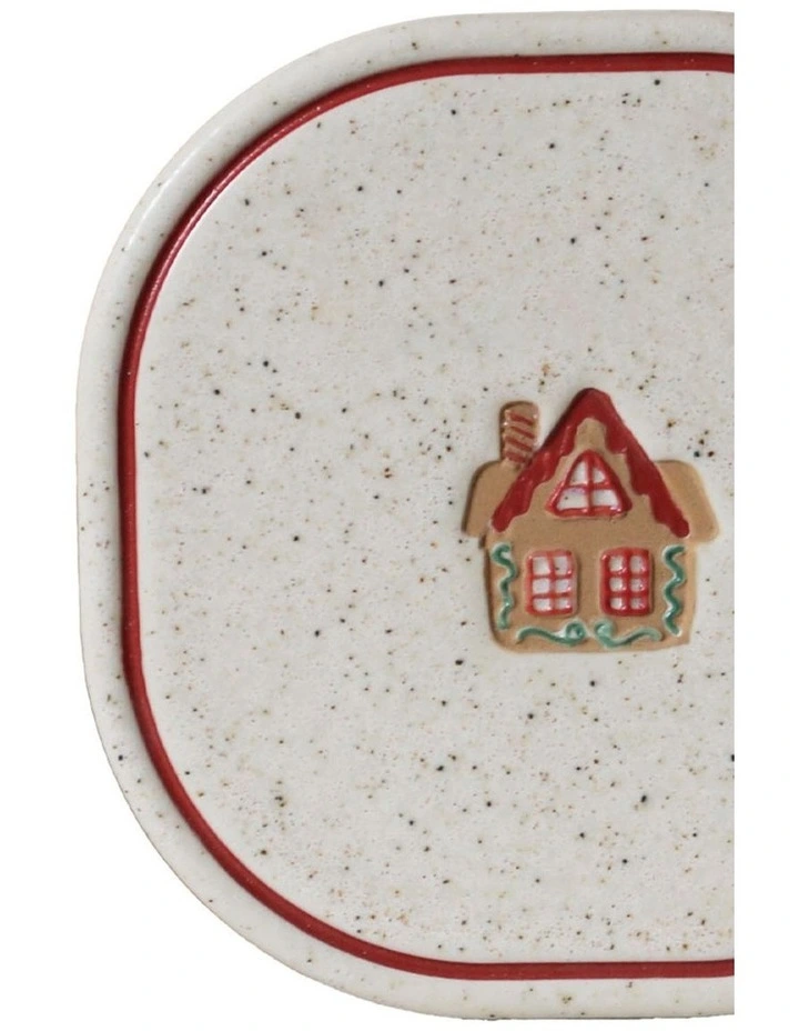 Noel Collection Coaster Hand brushed Gingerbread House image 3