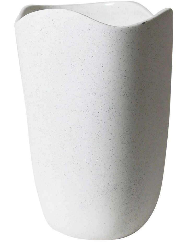 Ocean Large Vase White Speckle image 3