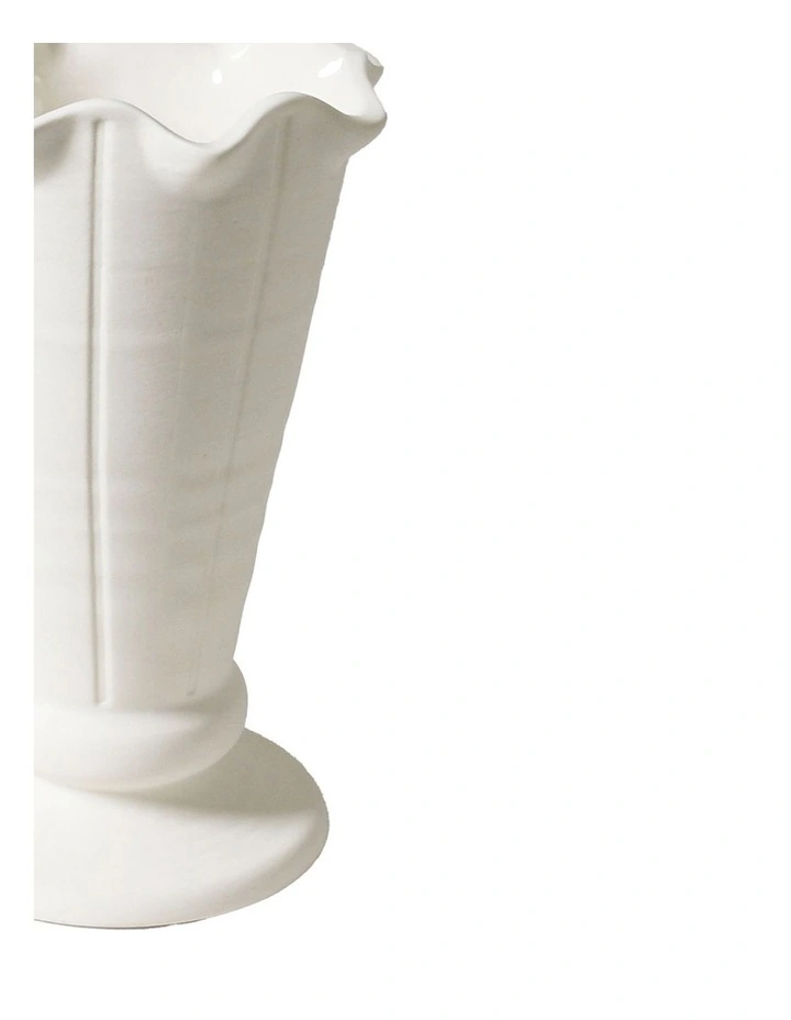 Trophy Life Violet Vase in Vintage White image 3