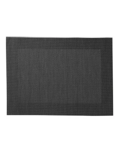Placemat Wide Border 45x30cm in Charcoal