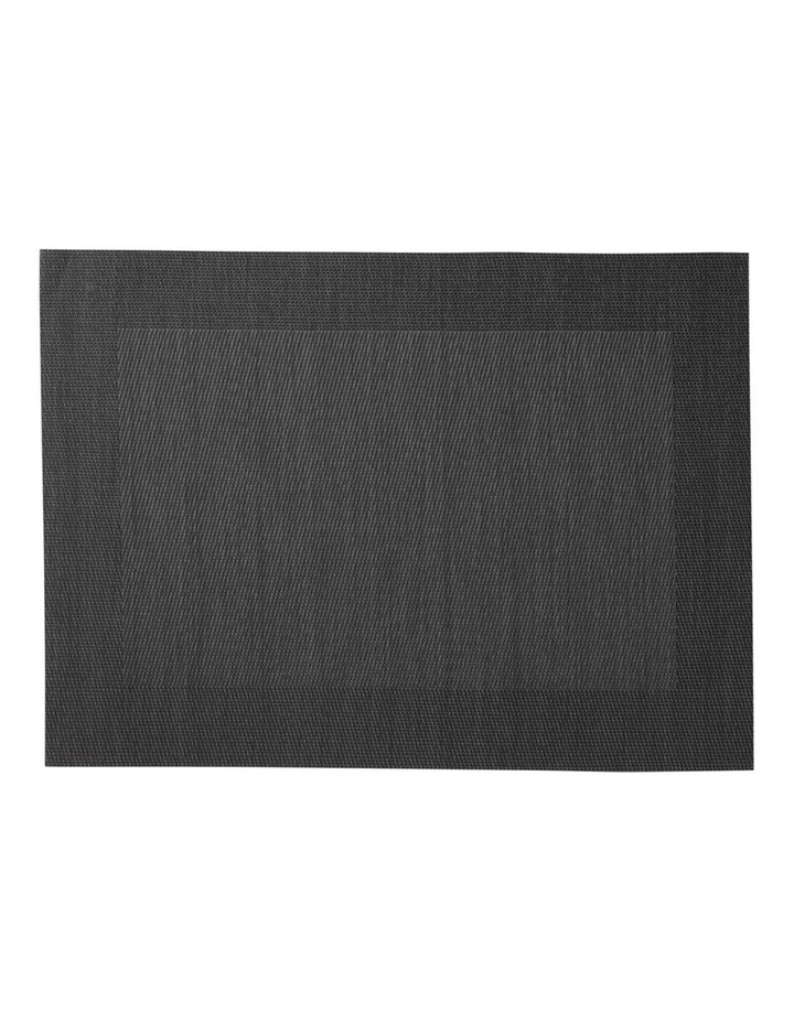 Placemat Wide Border 45x30cm in Charcoal image 1