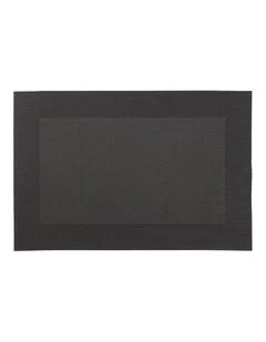 Placemat Wide Border 45x30cm in Charcoal