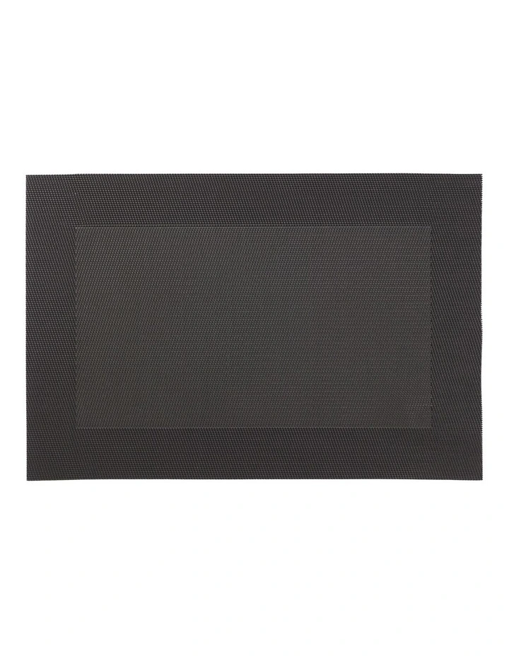 Placemat Wide Border 45x30cm in Charcoal image 1