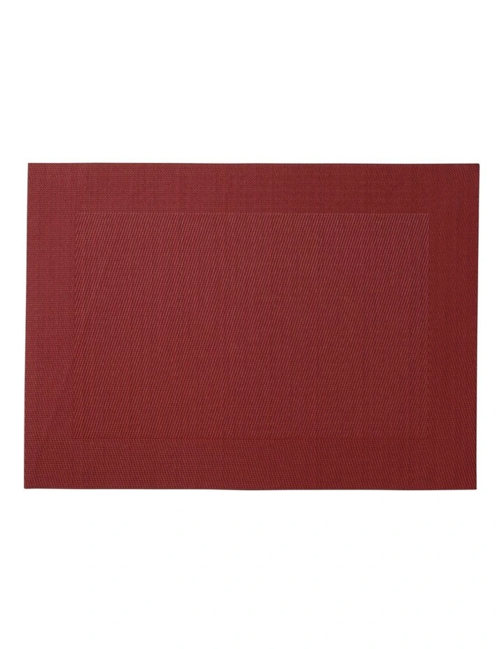 Wide Border Placemat 45x30cm in Red image 1