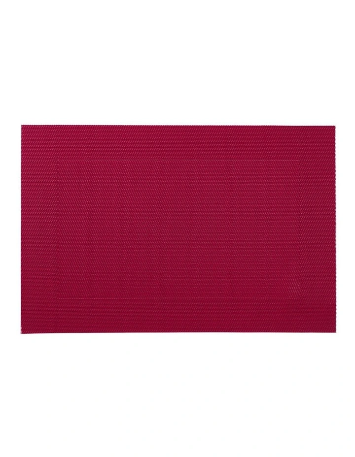 Wide Border Placemat 45x30cm in Red image 1