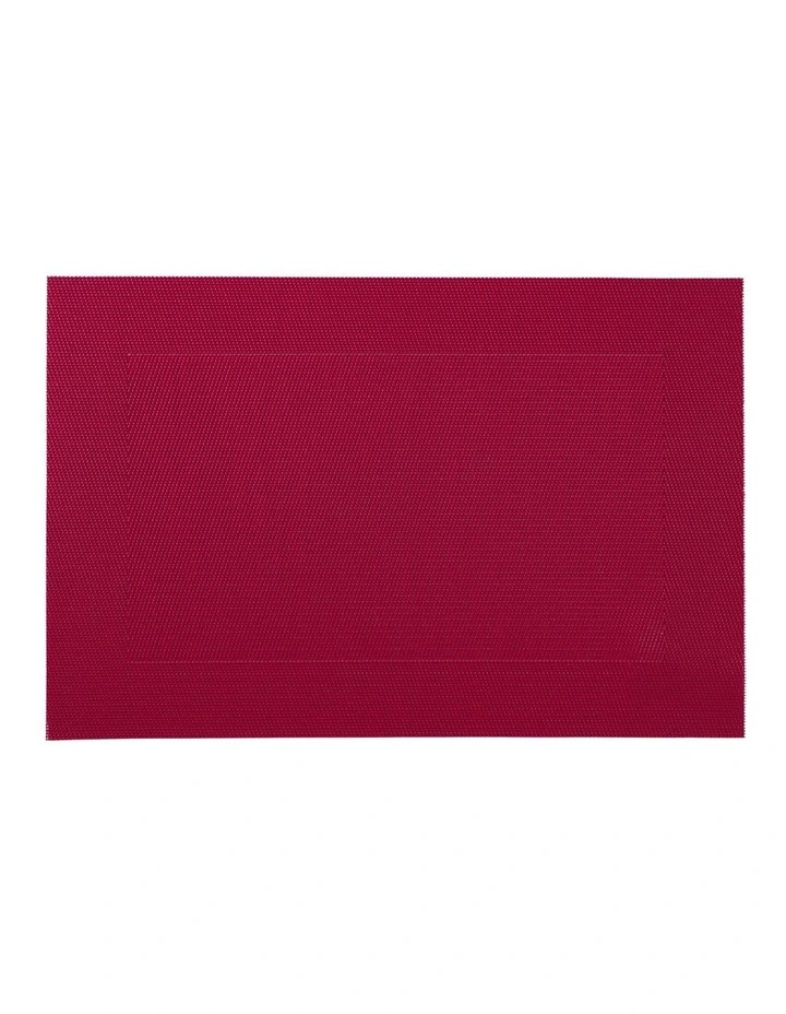 Wide Border Placemat 45x30cm in Red image 1