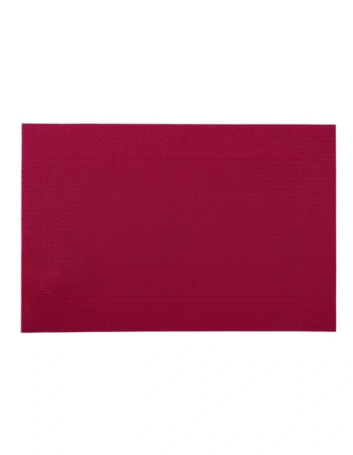 Wide Border Placemat 45x30cm in Red image 2