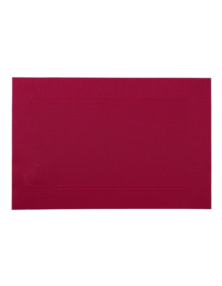 Wide Border Placemat 45x30cm in Red image 2