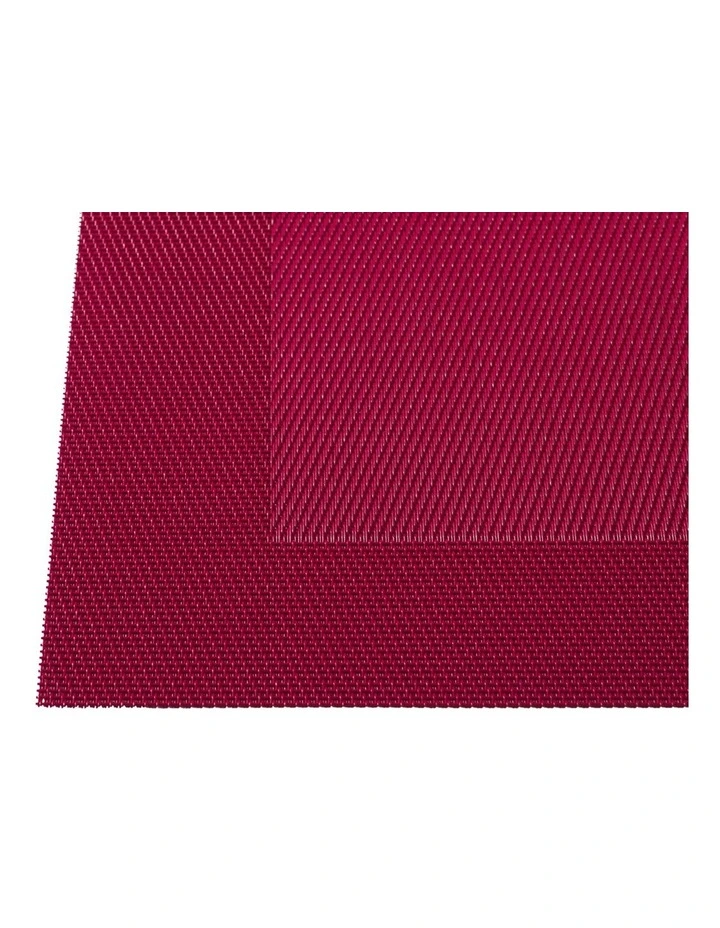 Wide Border Placemat 45x30cm in Red image 3