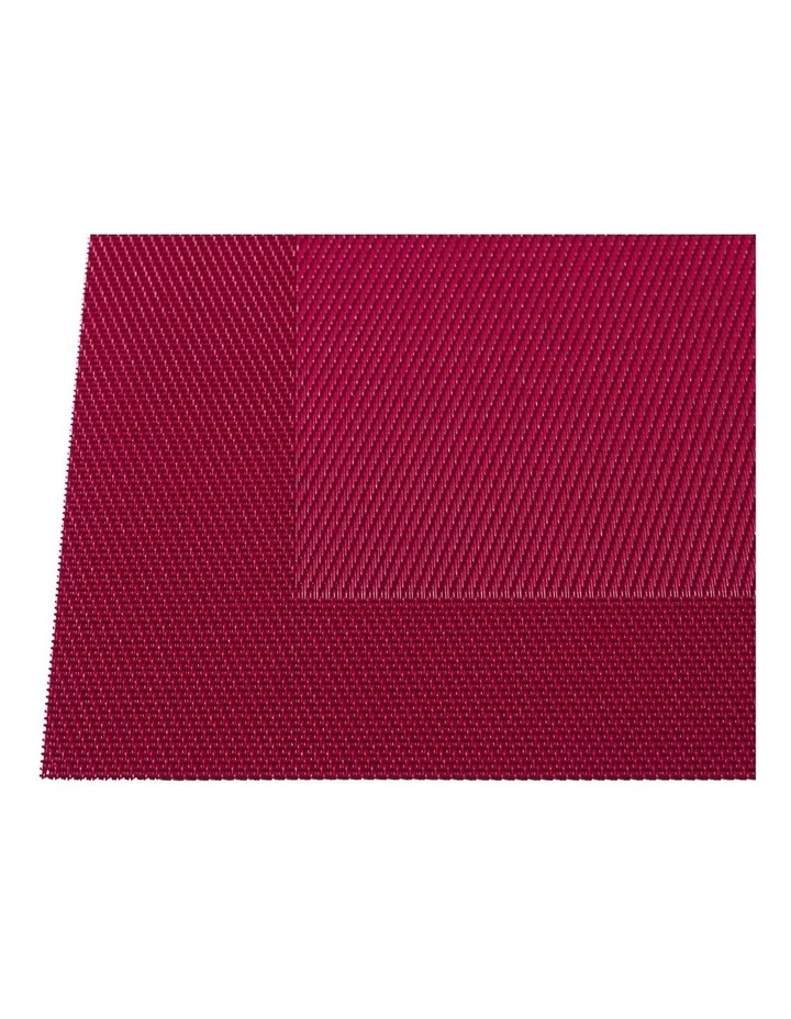 Wide Border Placemat 45x30cm in Red image 3