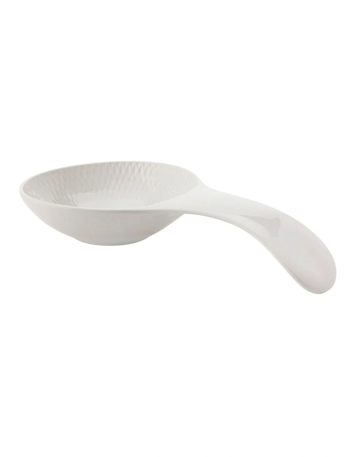 White Basics Diamonds Spoon Rest in White image 1