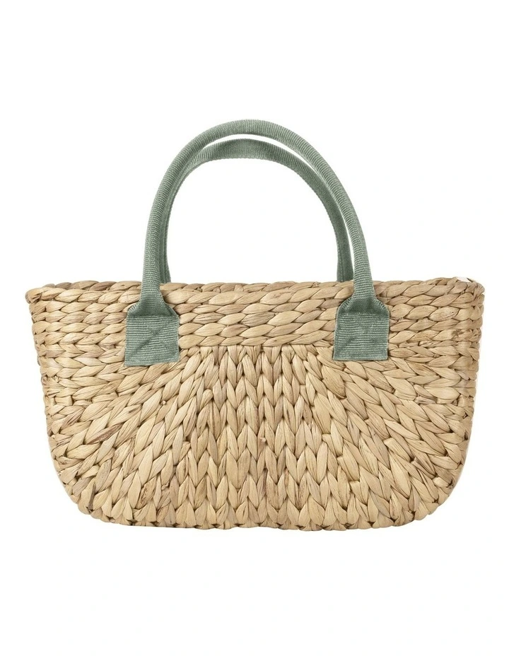 Harvest Basket 2 Pack Olive Canvas Handle in Brown image 1