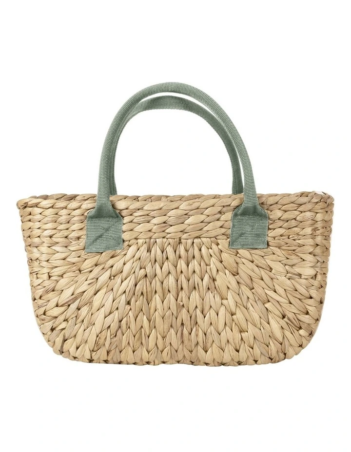 Harvest Basket 2 Pack Olive Canvas Handle in Brown image 3