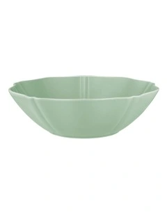 Florence Scallop Serving Bowl 25x7.5cm in Light Green