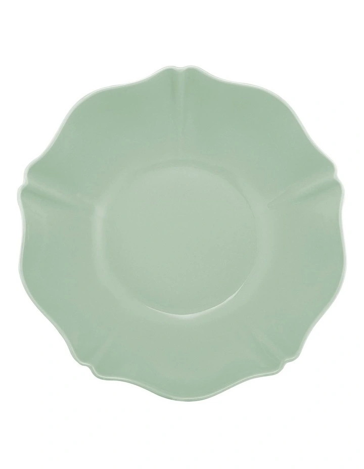 Florence Scallop Serving Bowl 25x7.5cm in Light Green image 2