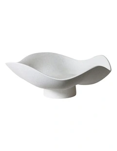 Ocean Elevated Fruit Bowl White Speckle